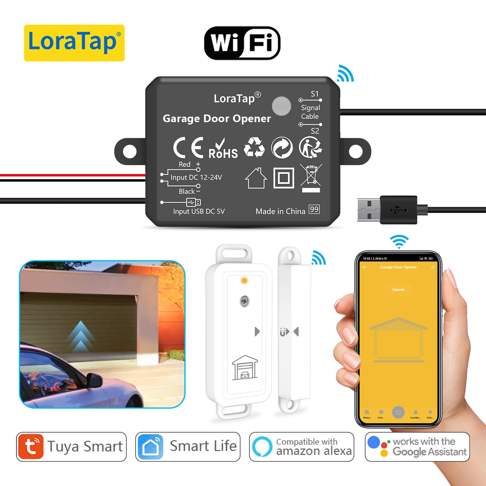 Smart Home Europe - Tuya Smart Life Garage Door Opener