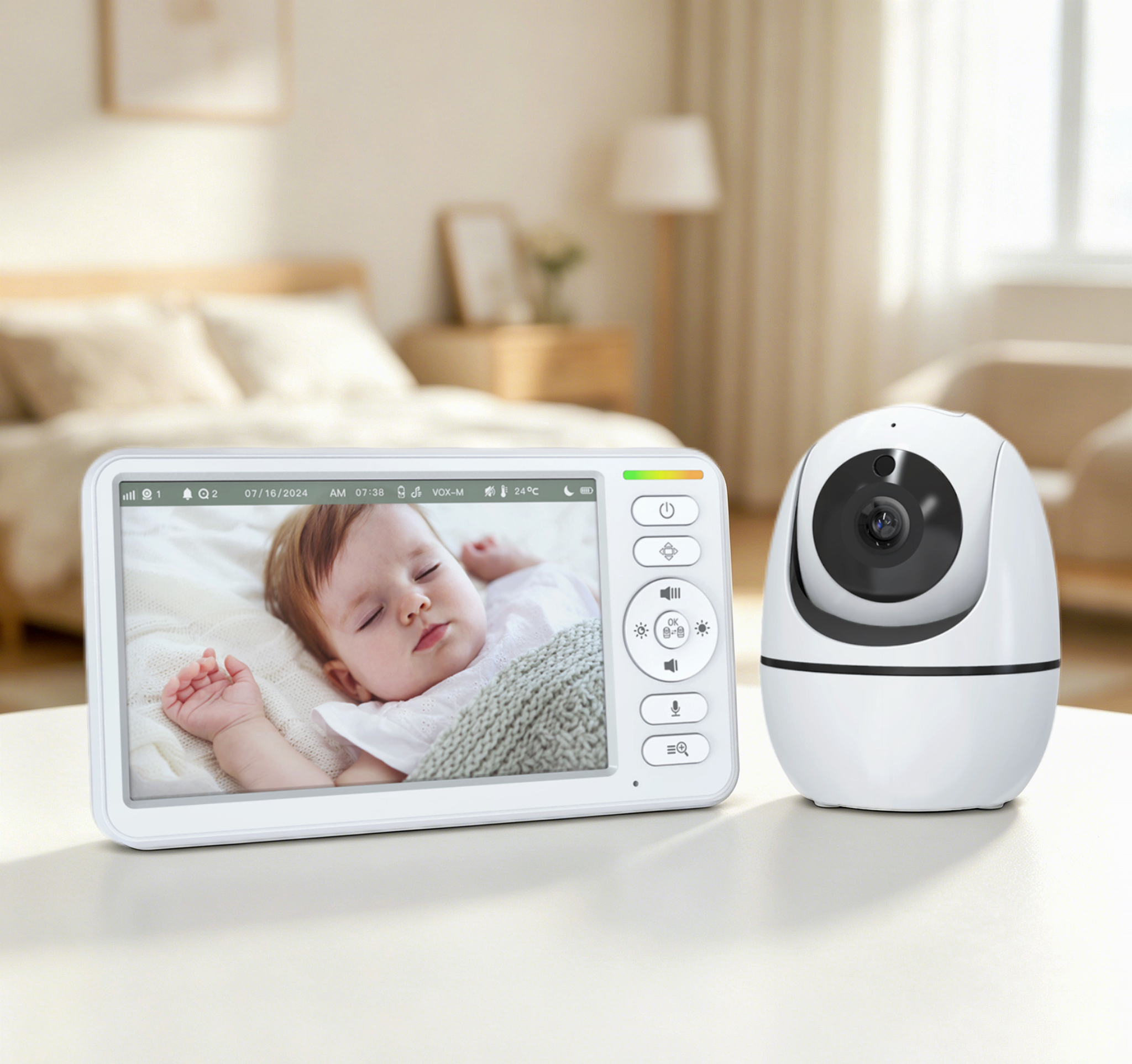 Smart Home Europe - 5 Inch Baby Monitor with PTZ