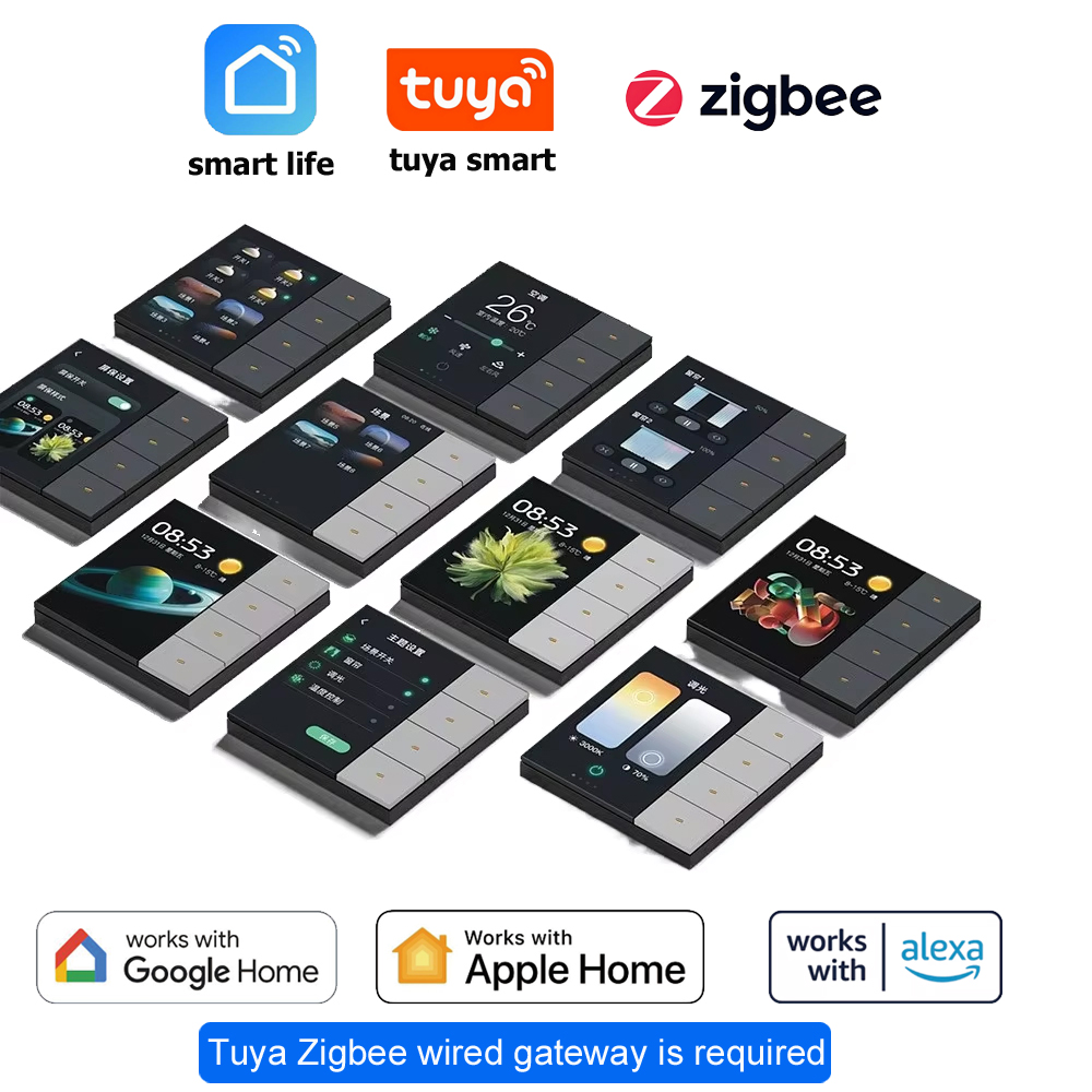 Smart Home Display - Tuya Zigbee Smart Switch 4 Gang