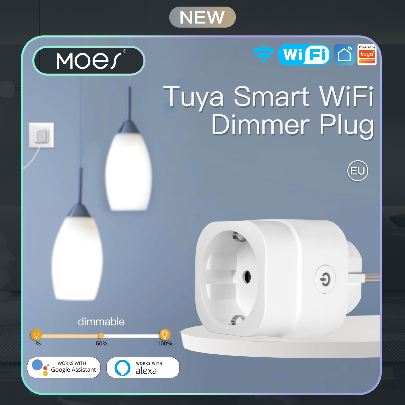 Smart Home Europe - MOES Tuya WiFi Smart Plug Dimmable