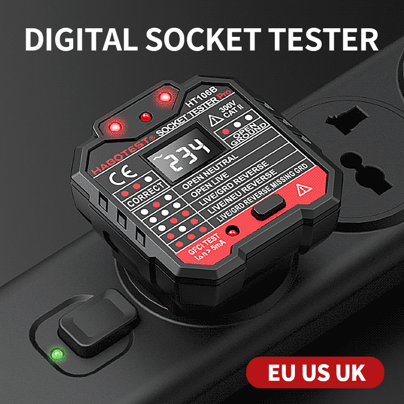 HT106 Digital Socket Tester Pr - Smart Home Europe avis et prix