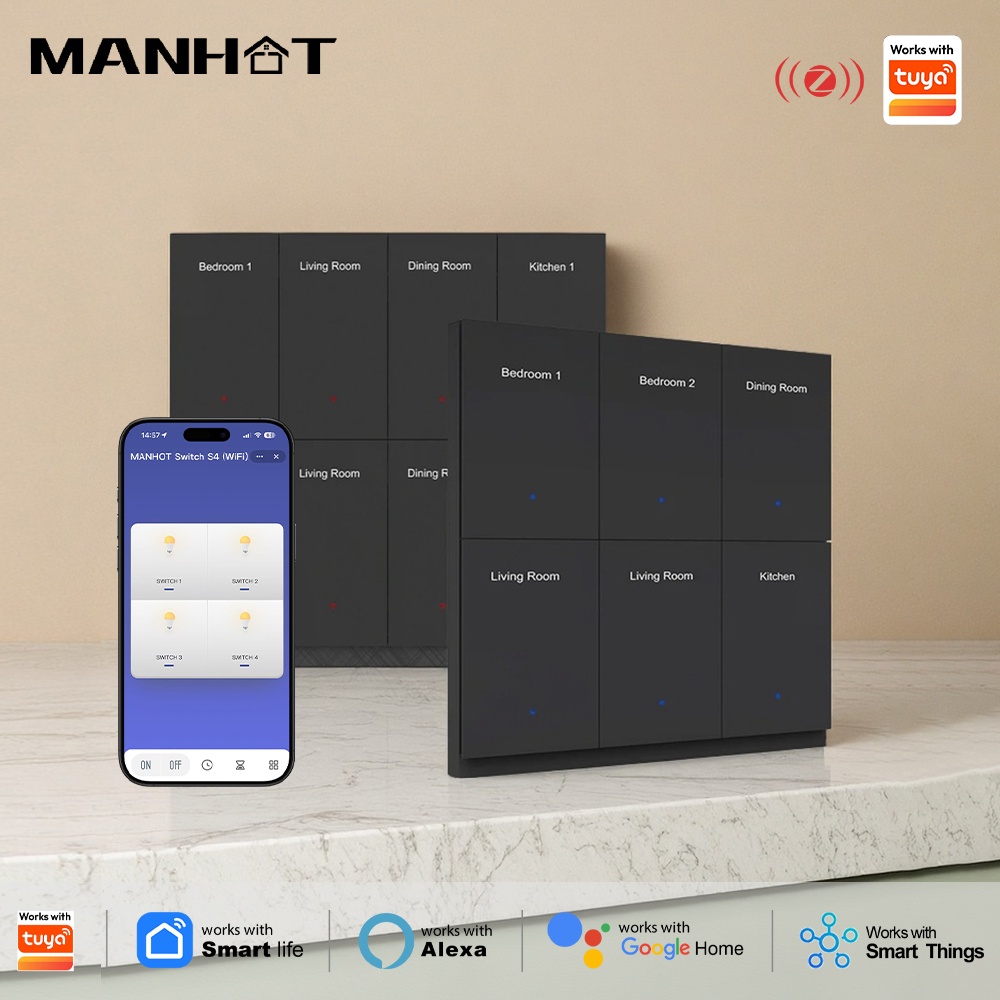 Manhot DIY Name Switch Zigbee  - Smart Home Display avis et prix
