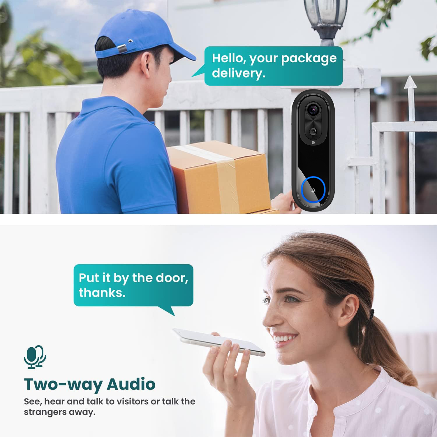 5G 2.4G WiFi Video Doorbell 10 - Smart Home Battery Camera avis et prix
