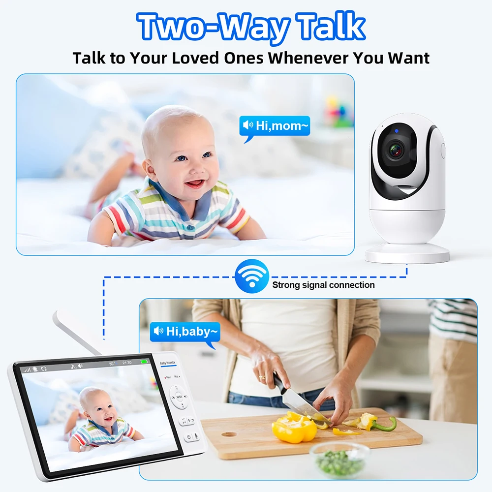 7.0'' Video Baby Monitor 720P  - Smart Home Battery Camera avis et prix