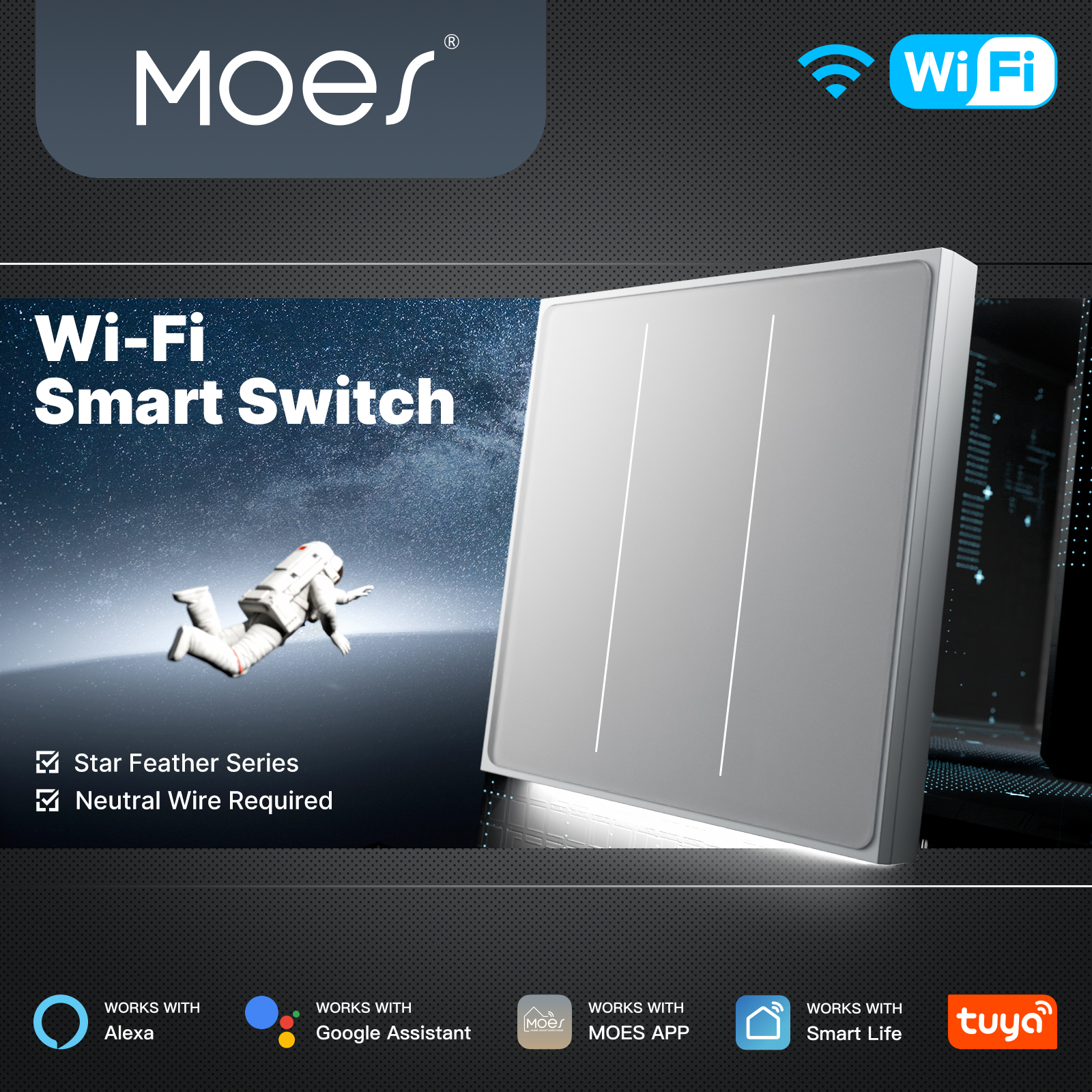 MOES Tuya WiFi Smart Star Feat - Smart Home Europe avis et prix