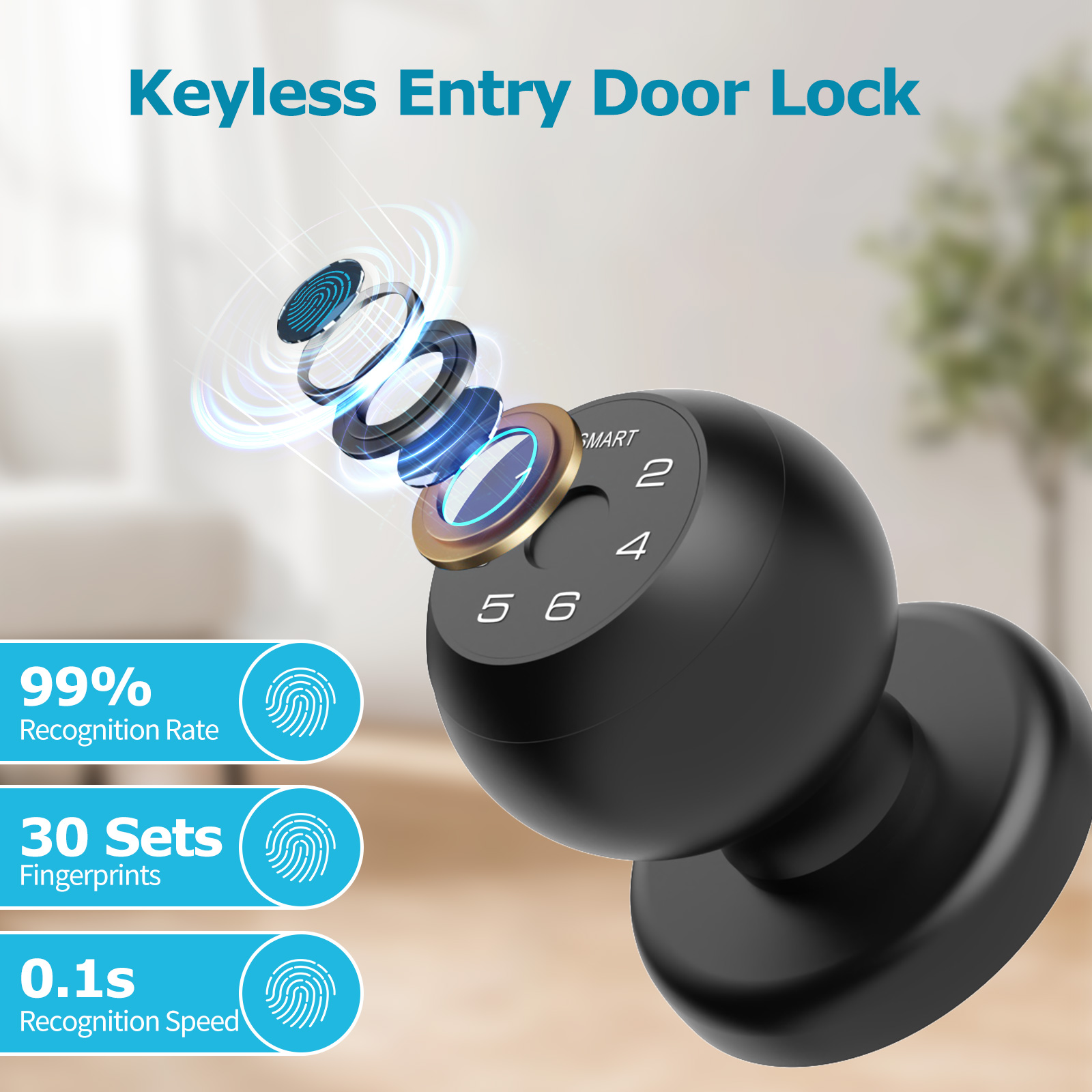 Viladepot Smart Lock Fingerpri - Smart Home Moes avis et prix