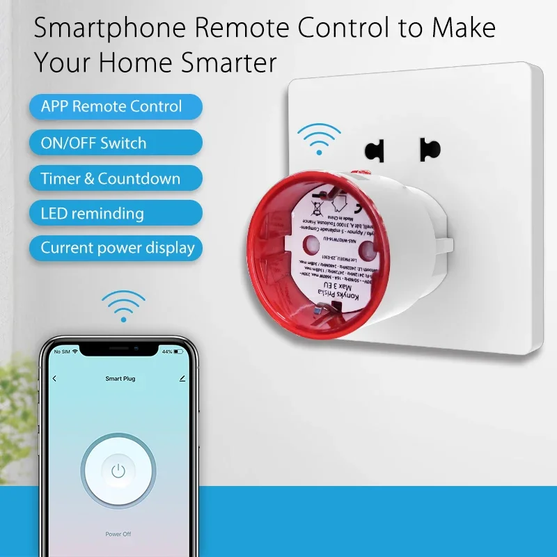 Tuya WiFi Smart Plug Socket EU - Smart Home Europe avis et prix