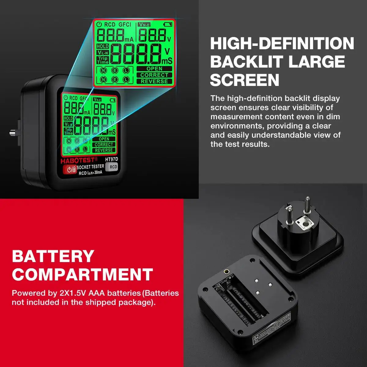 HABOTEST HT97 Digital Socket T - Smart Home Europe avis et prix
