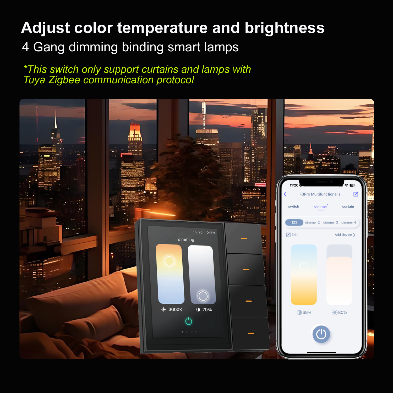 F3-pro Tuya Smart Panel ZigBee - Smart Home Display avis et prix