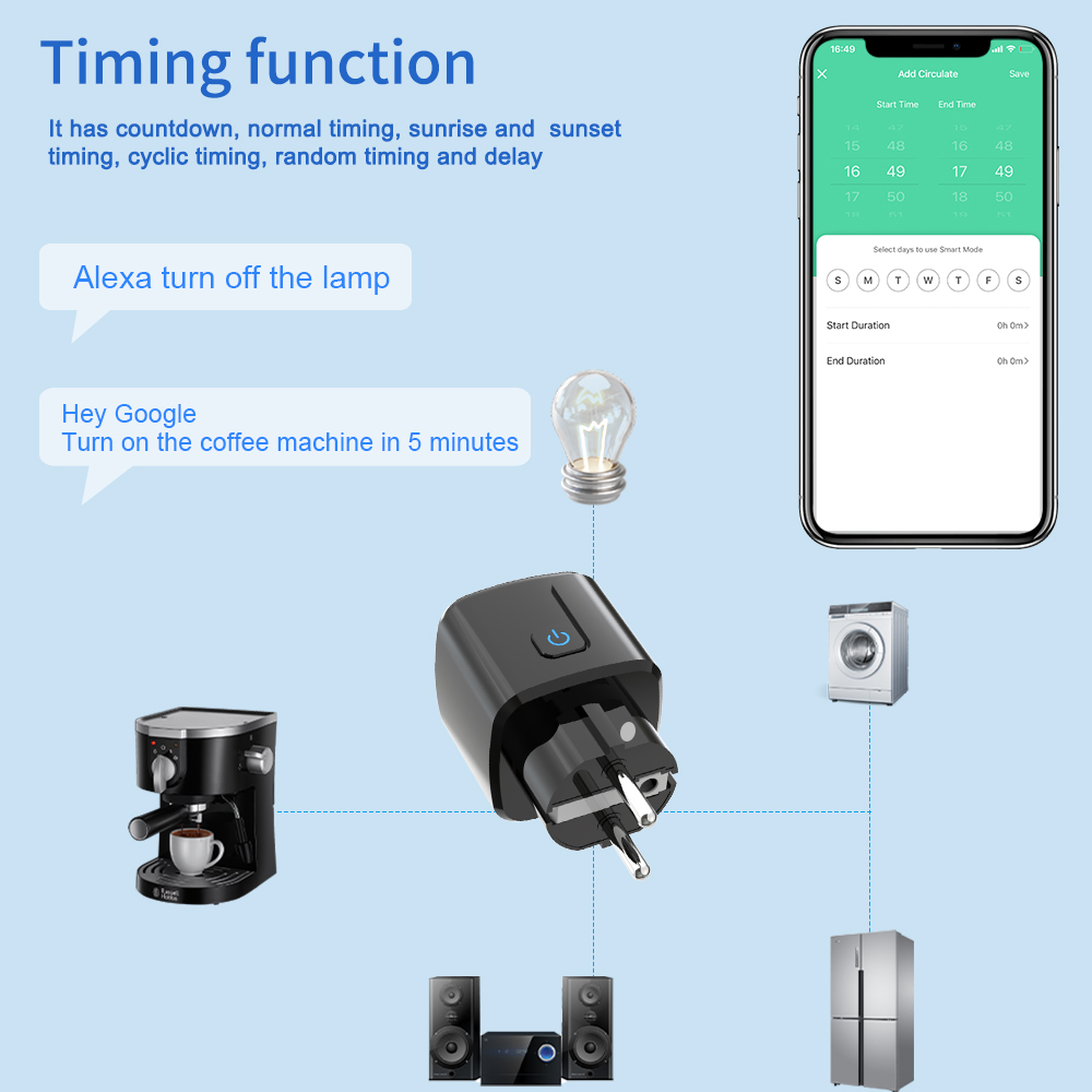 Tuya Smart Socket  WiFi Remote - Smart Home Europe avis et prix