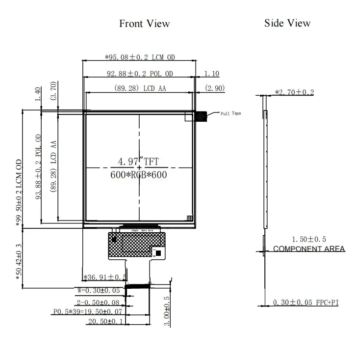 New In Stock 5 Inch Square LCD - Smart Home Display avis et prix