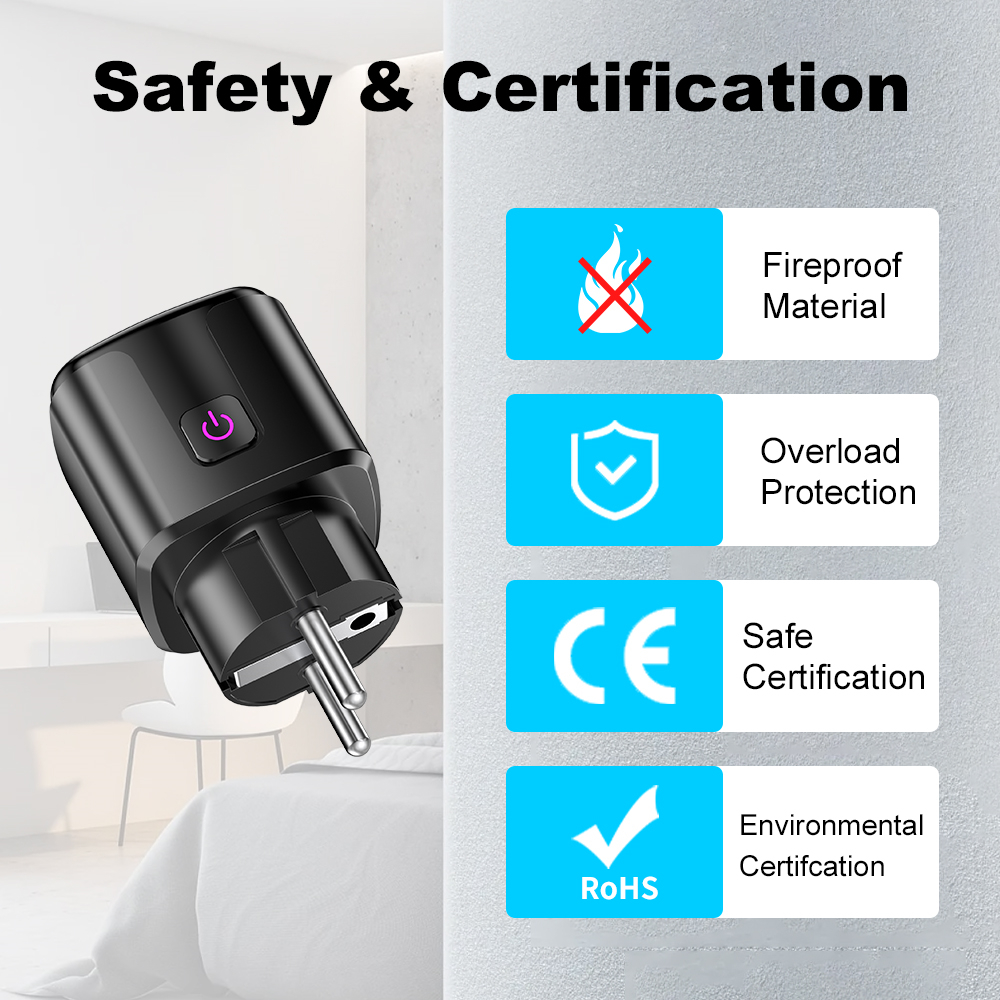 Smart 20A EU Plug WiFi+Bluetoo - Smart Home Europe avis et prix