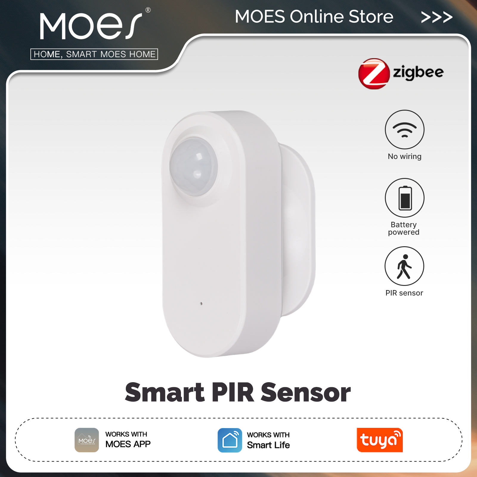 MOES Zigbee 3.0 Tuya Smart PIR - Smart Home Wiser avis et prix