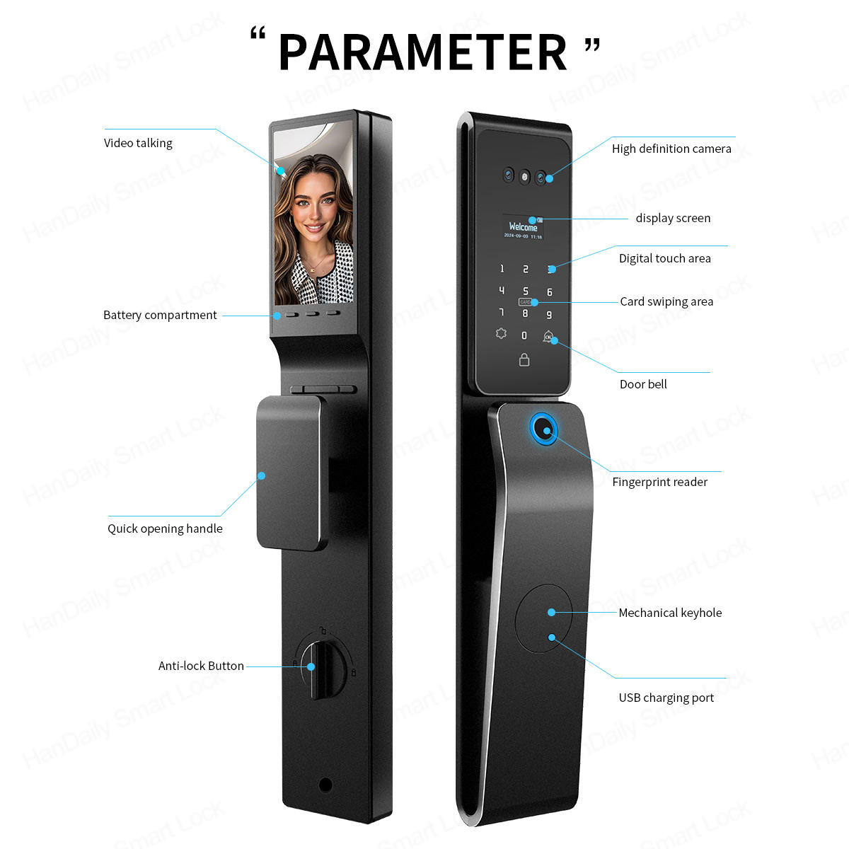 Waterproof Tuya 3D Face Recogn - Smart Home Battery Camera avis et prix