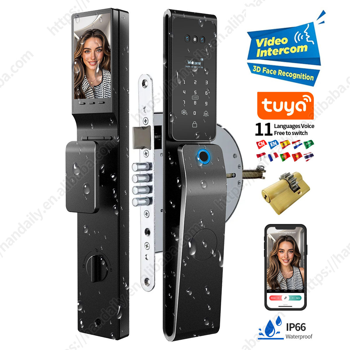 Waterproof Tuya 3D Face Recogn - Smart Home Battery Camera avis et prix