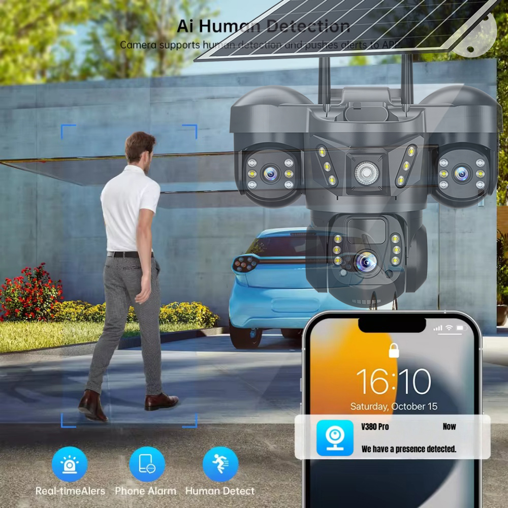 WIFI Security Solar Camera V38 - Smart Home Battery Camera avis et prix