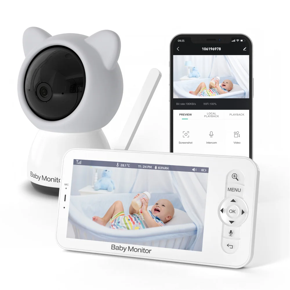 Babystar 5 Inch Wifi Baby Moni - Smart Home Battery Camera avis et prix