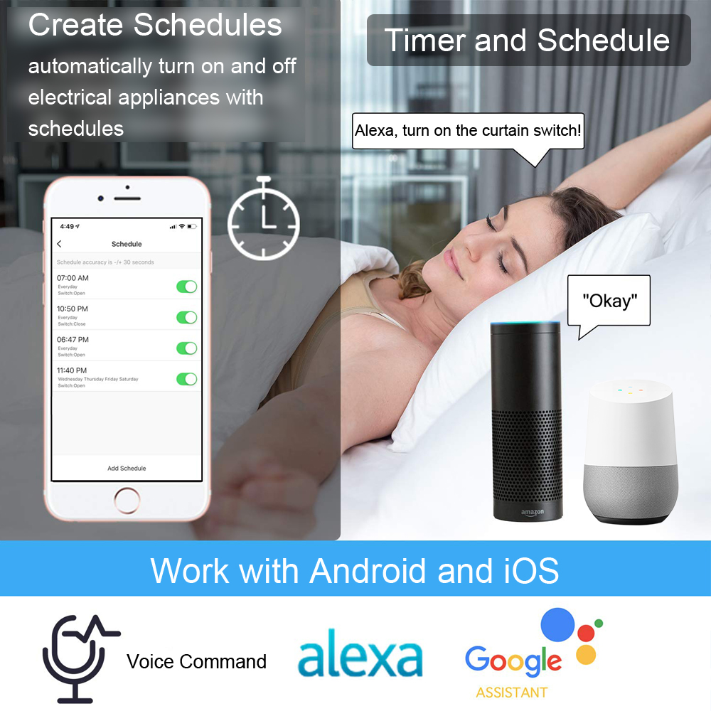 Tuya Smart Life WiFi Curtains  - Smart Home Europe avis et prix