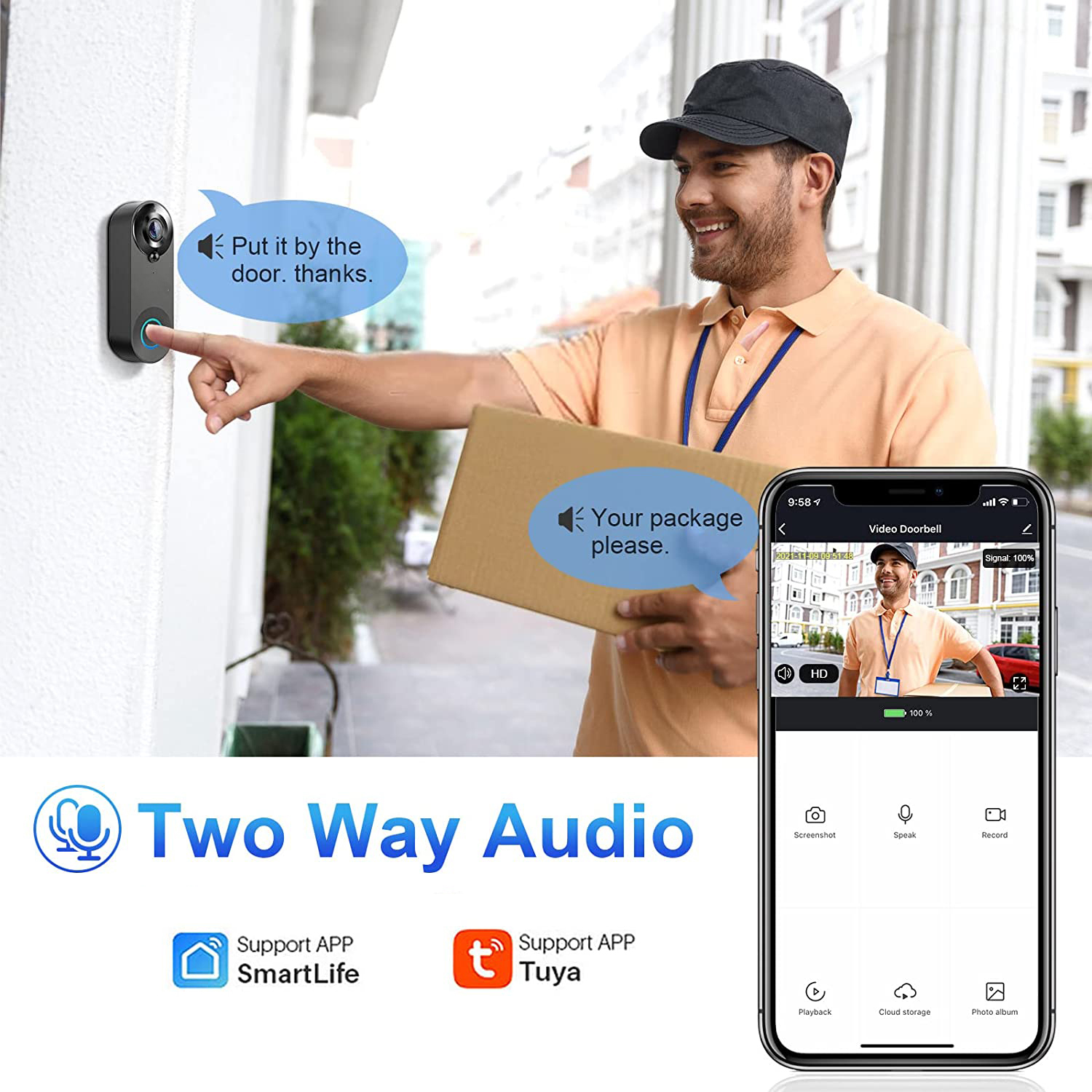5G 2.4G WiFi Video Doorbell 10 - Smart Home Battery Camera avis et prix