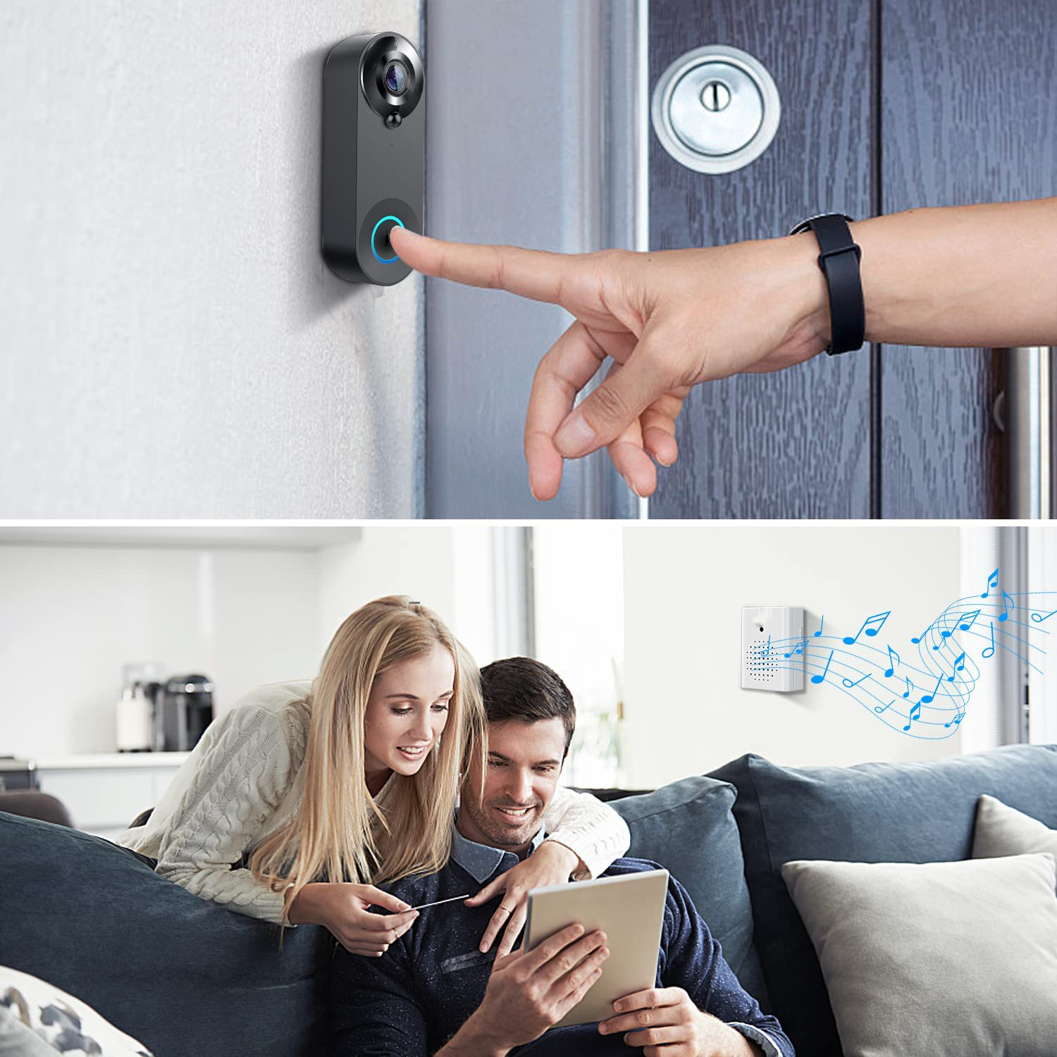5G 2.4G WiFi Video Doorbell 10 - Smart Home Battery Camera avis et prix