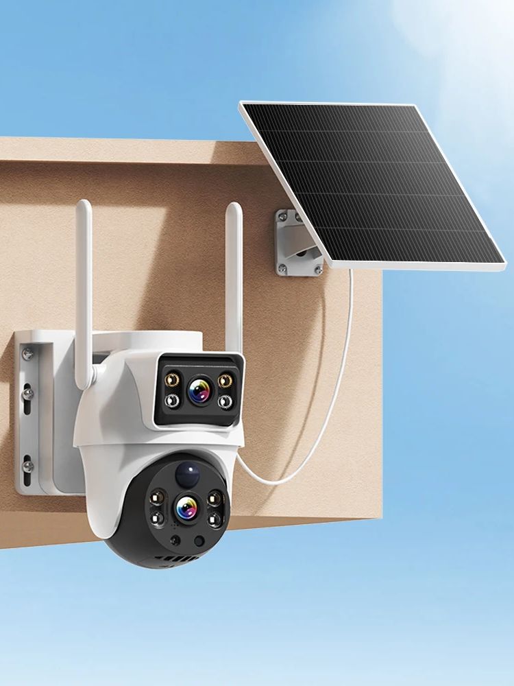 WiFi Solar Camera Dual Lenses  - Smart Home Battery Camera avis et prix