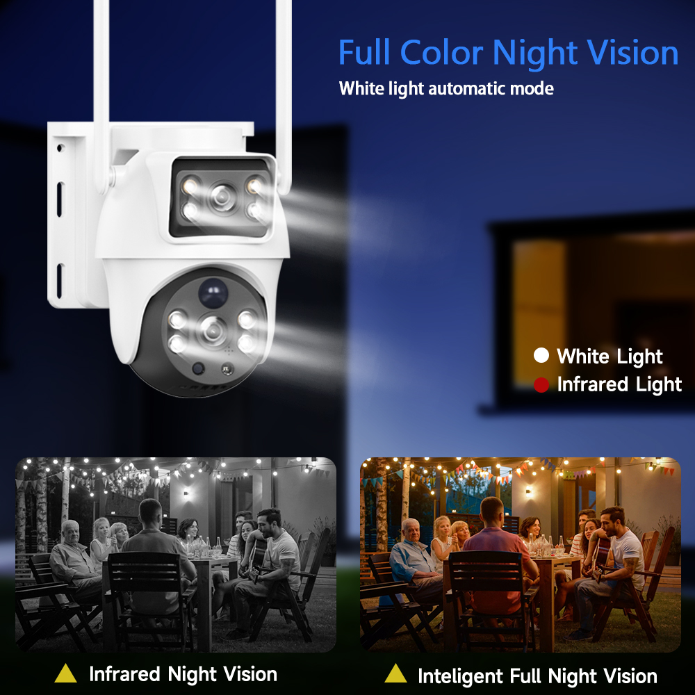 WiFi Solar Camera Dual Lenses  - Smart Home Battery Camera avis et prix