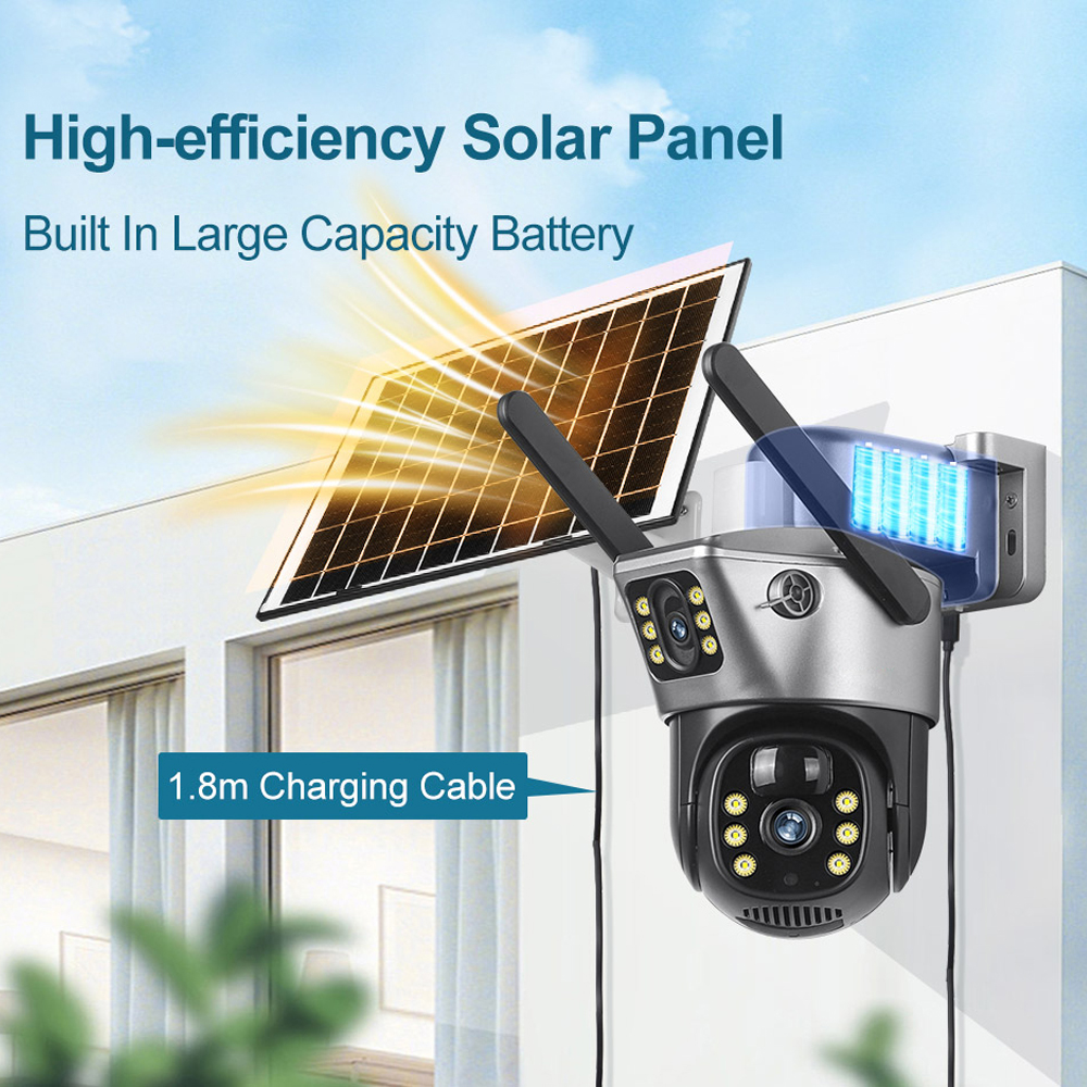 4G / WiFi Solar Camera Dual Le - Smart Home Battery Camera avis et prix