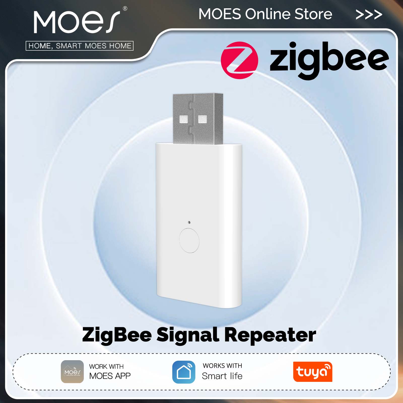 MOES Tuya ZigBee3.0 Signal Rep - Smart Home Moes avis et prix