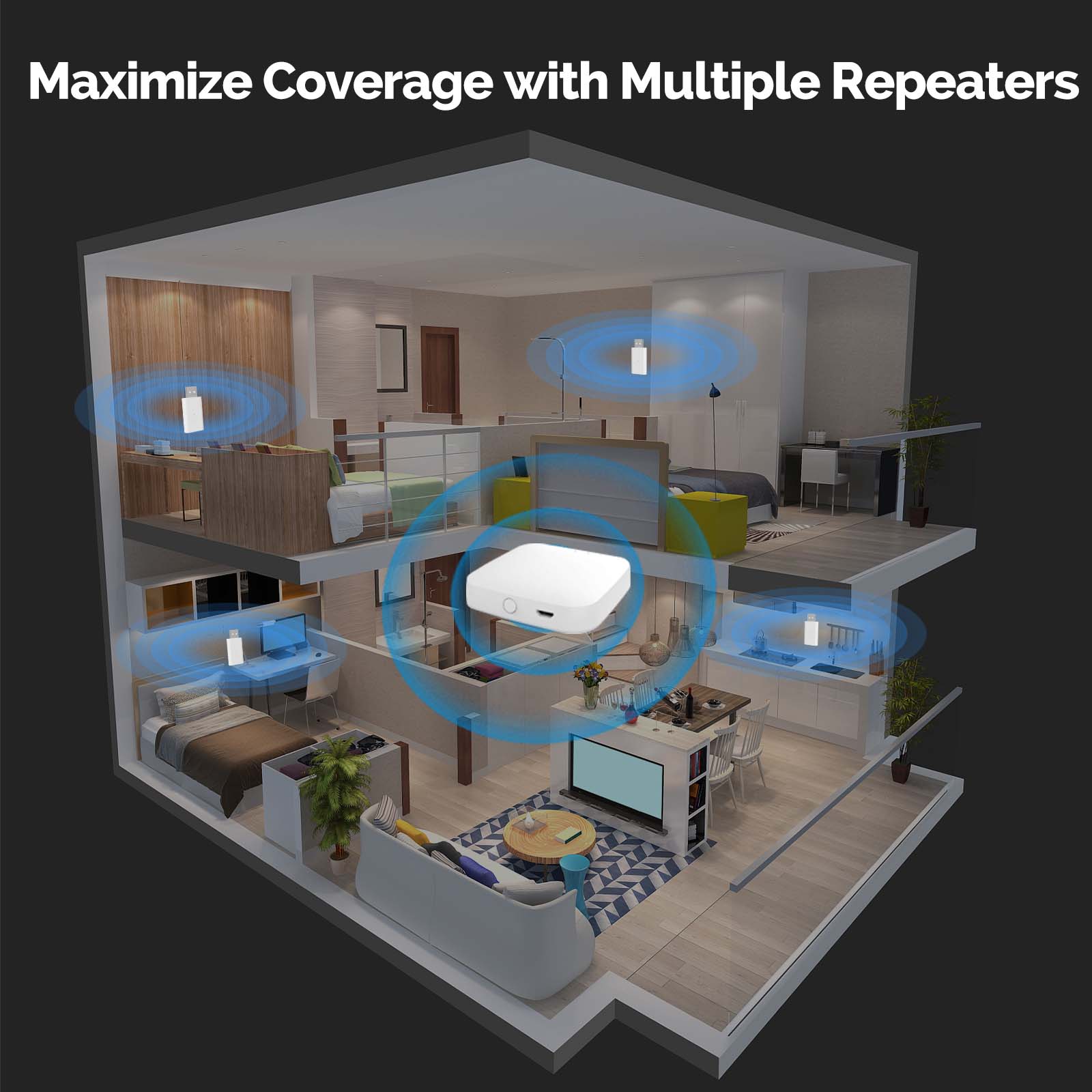 MOES Tuya ZigBee3.0 Signal Rep - Smart Home Moes avis et prix
