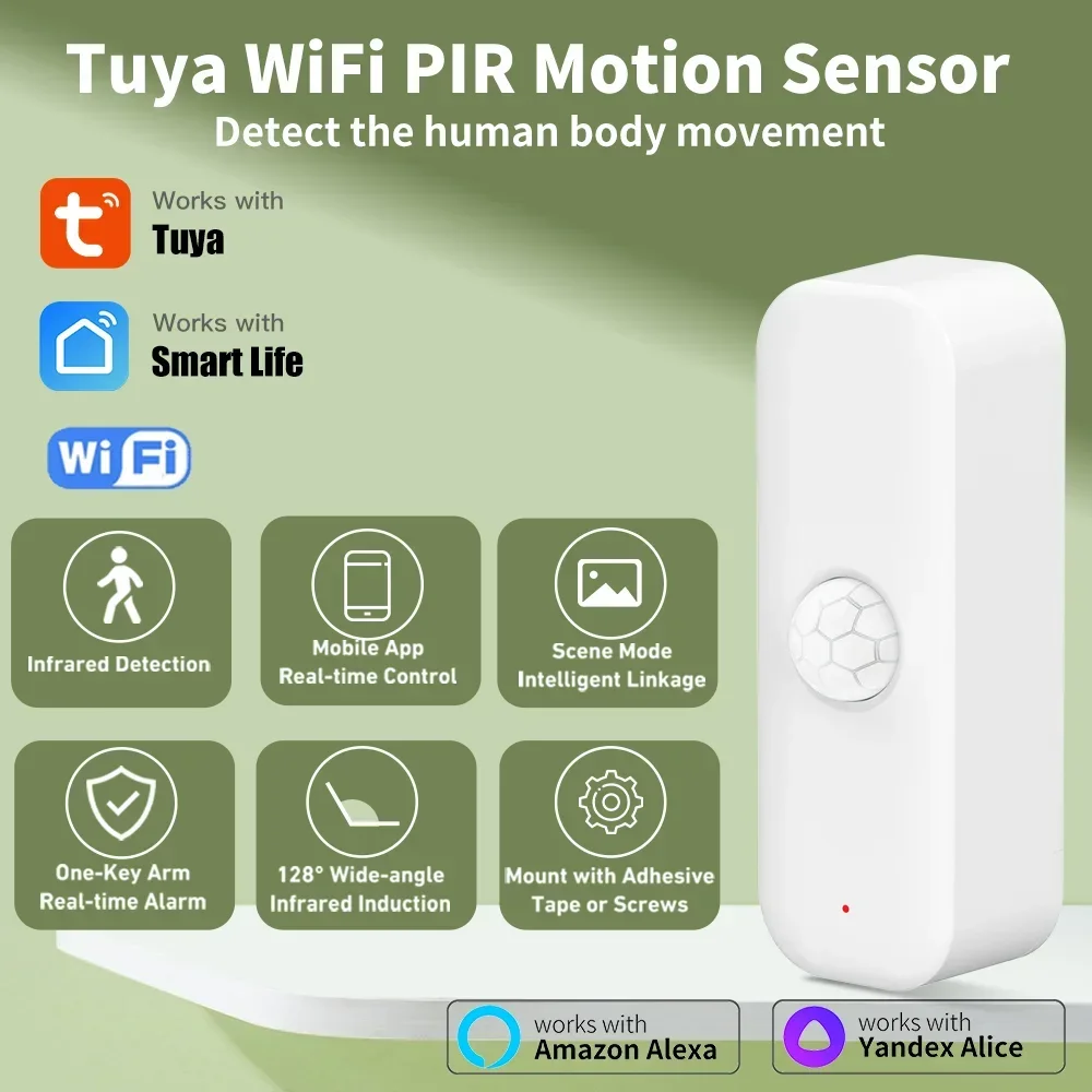 Tuya WiFI Motion Sensor PIR Sm - Smart Home Wiser avis et prix