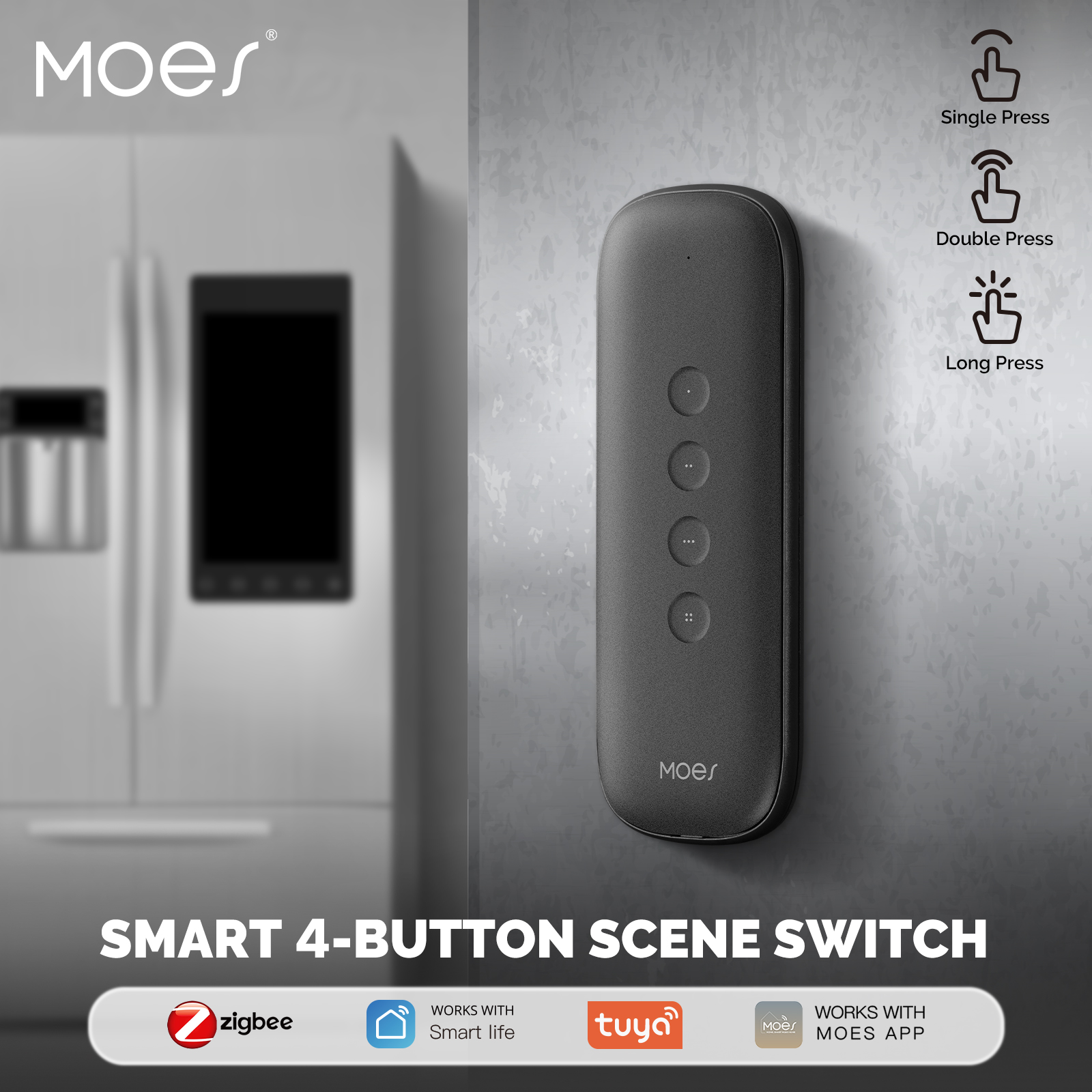 Tuya ZigBee Smart Scene Switch - Smart Home Moes avis et prix