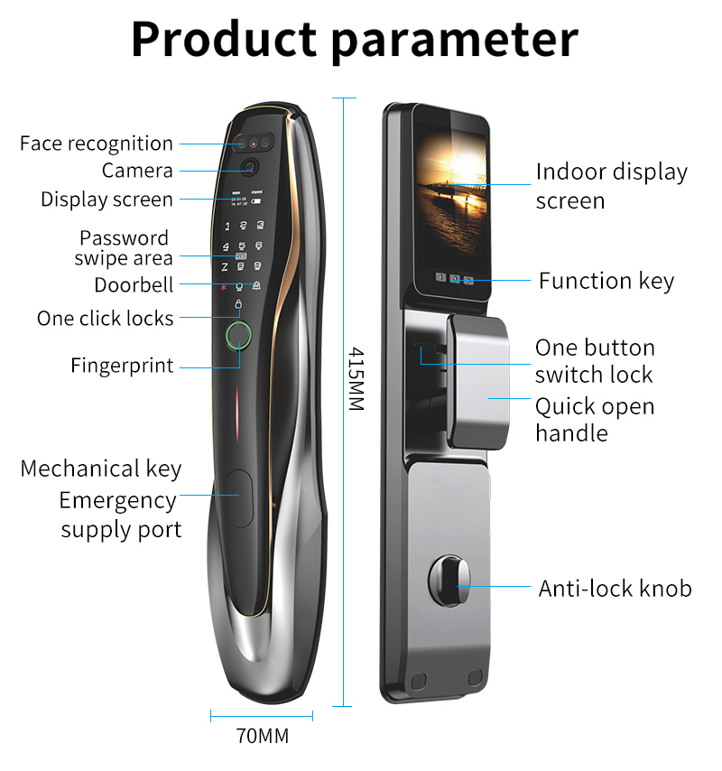 TYSH Tuya Security Fingerprint - Smart Home Battery Camera avis et prix