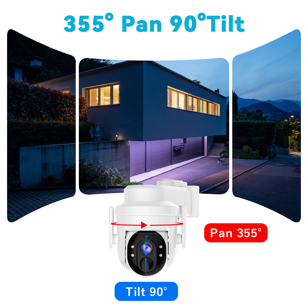 2K Solar Security Camera Pan/T - Smart Home Battery Camera avis et prix