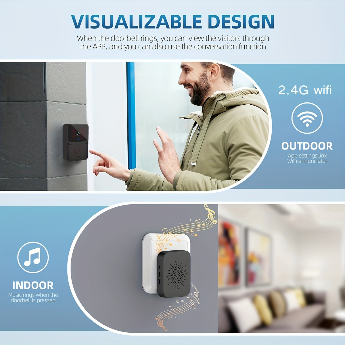 tuya Wireless smart video door - Smart Home Battery Camera avis et prix